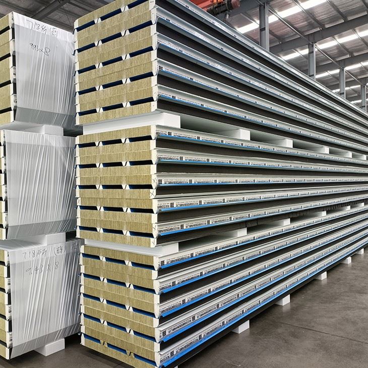 PU Edge Sealing Rockwool Roof Panel high quality